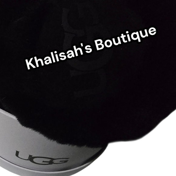 RARE! BNIB! NWT! Ugg Women's Earmuff Sheepskin Waterproof Embroidery In Black - Picture 9 of 13